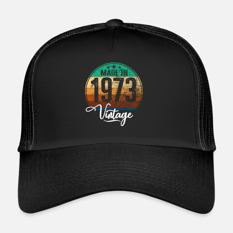 Millésime Fabriqué en 1973 Année de naissance 1973 Anniversaire Casquette trucker 