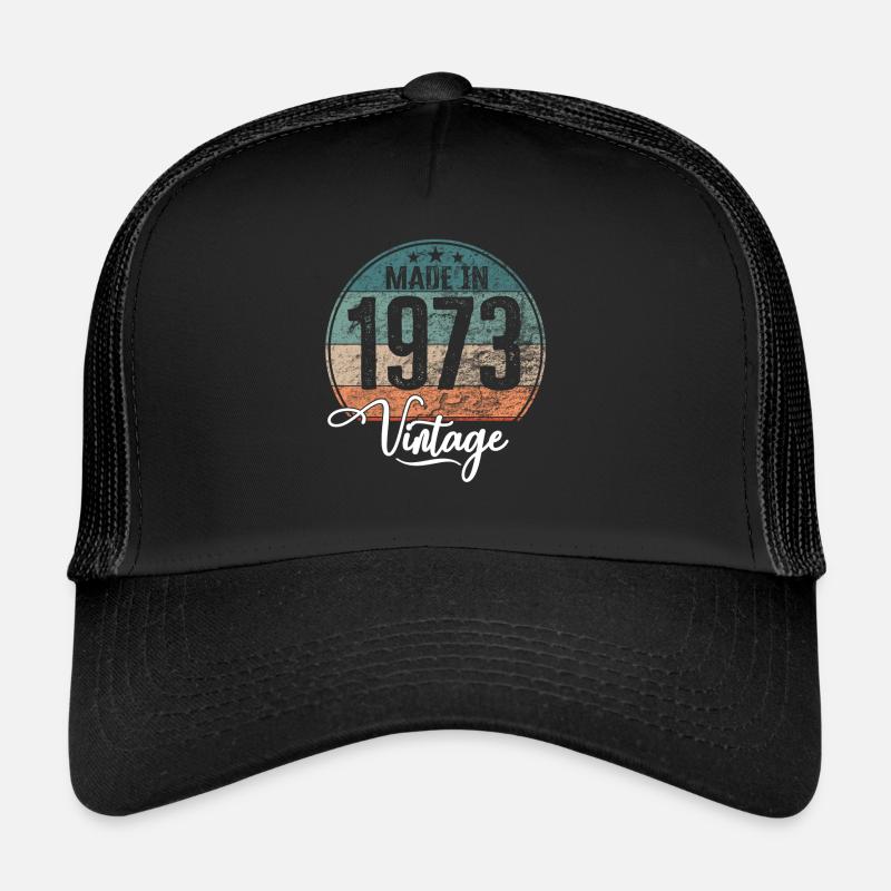 Millésime Fabriqué en 1973 Année de naissance 1973 Anniversaire Casquette trucker 