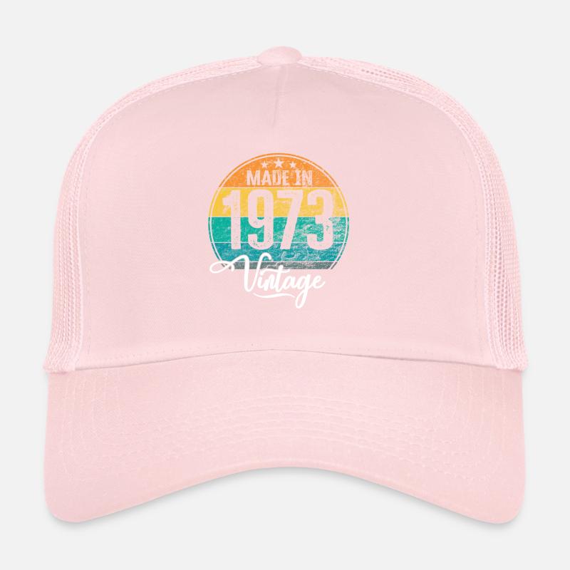 Millésime Fabriqué en 1973 Année de naissance 1973 Anniversaire Casquette trucker 