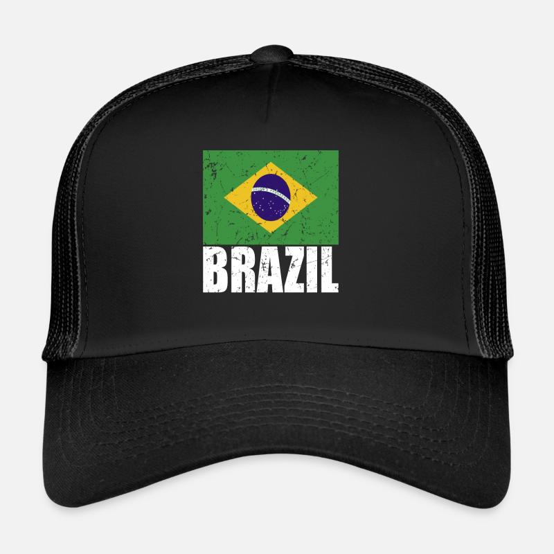 Drapeau du Brésil Casquette trucker 