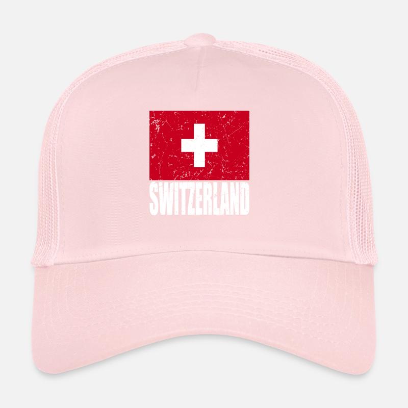 Drapeau de la Suisse Casquette trucker 