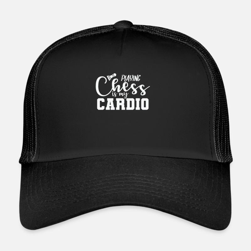 Jouer aux échecs est mon casse-tête cardio Casquette trucker 