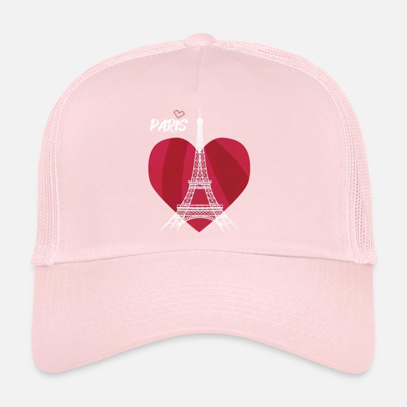 Touristisches Herz-Eiffelturm-Andenken Frankreichs Trucker Cap