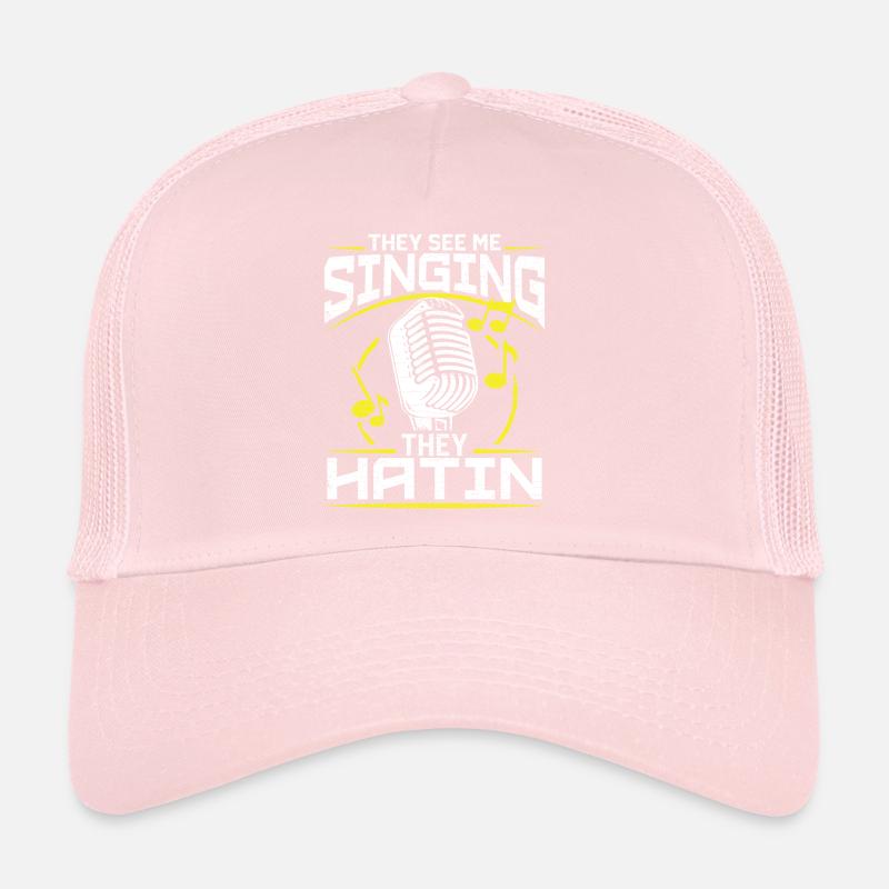Singen Sänger Karaoke Geschenk Trucker Cap