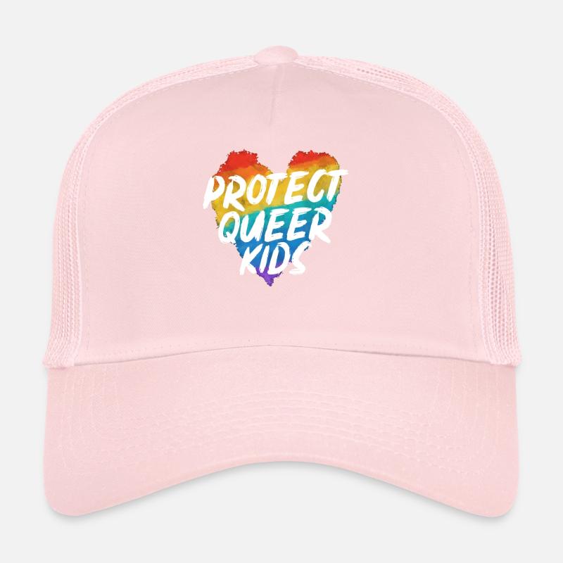 Protect The Queer Kids Rainbow Pride Month Trucker Cap