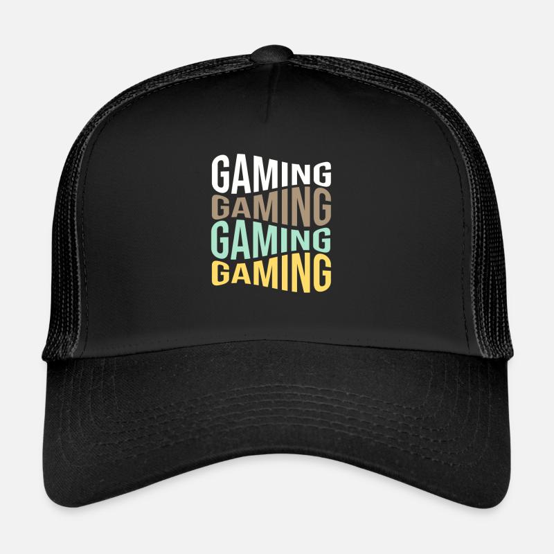 gaming - Trucker Cap - Schwarz/Schwarz