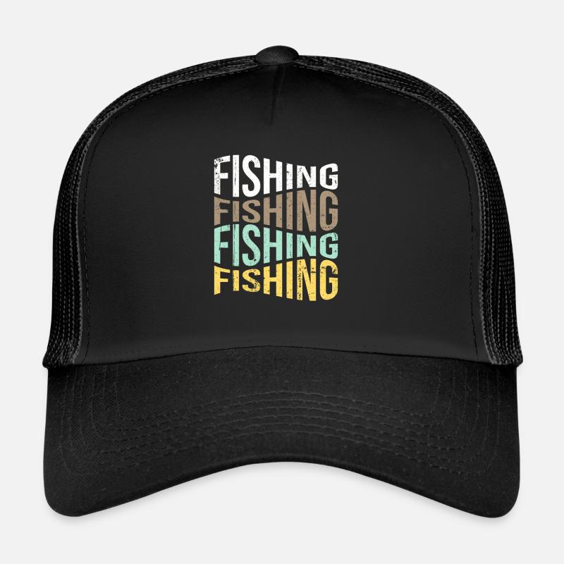 Angeln - Trucker Cap - Schwarz/Schwarz