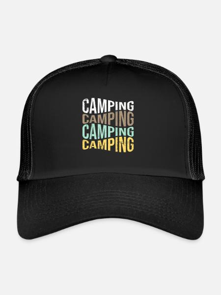 camp - Casquette trucker  - noir/noir - Devant