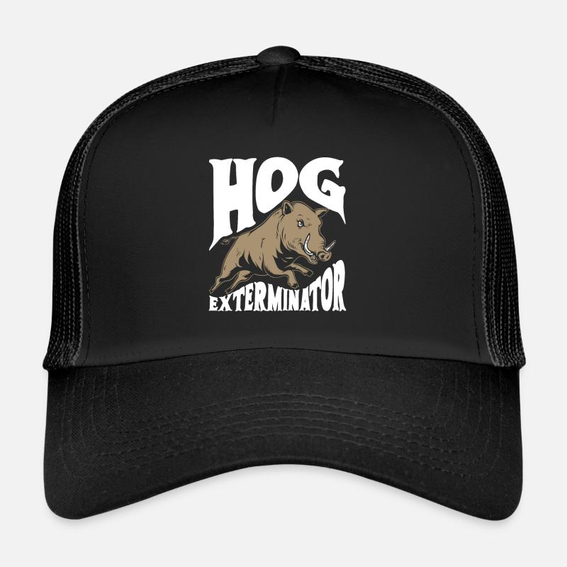 Wild boar hunting hunter wild boar Trucker Cap