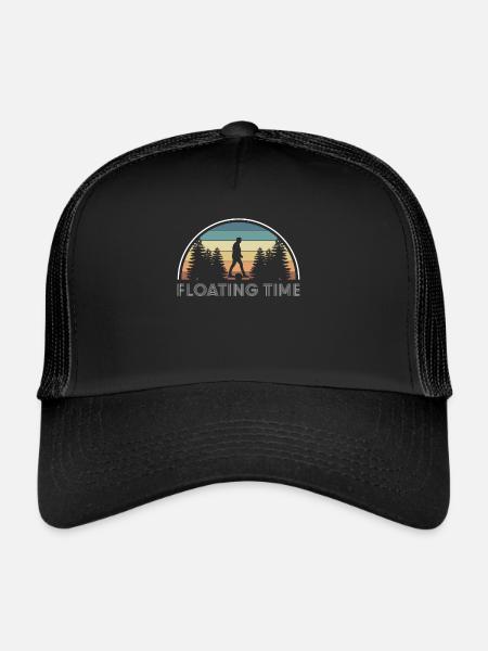 Floating Time Shirt Cadeau Onewheel - Casquette trucker  - noir/noir - Devant