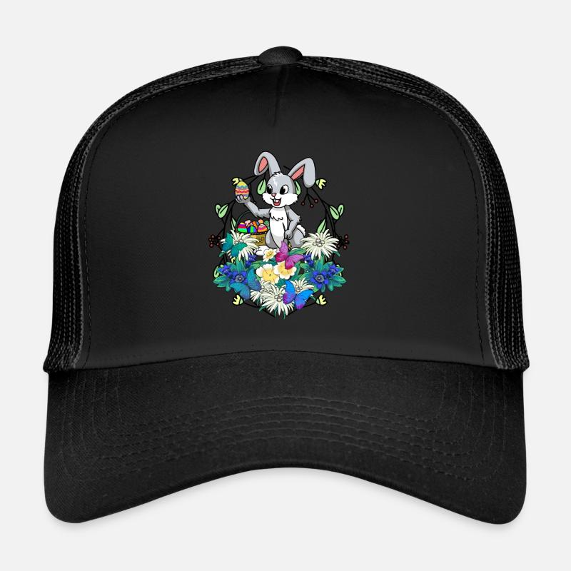 Early Spring Easter Eggs Easter Brush Easter Trucker Cap