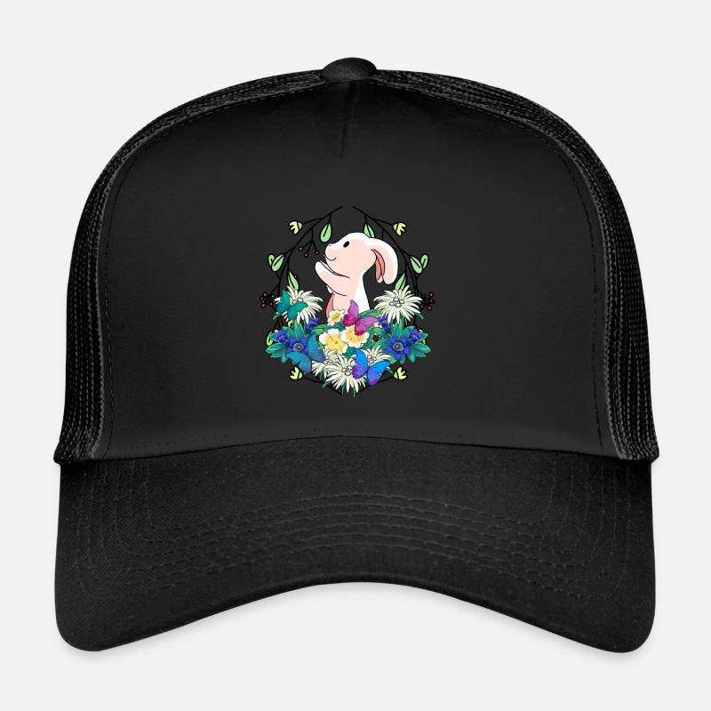 Early Spring Rabbit Easter Nature Trucker Cap