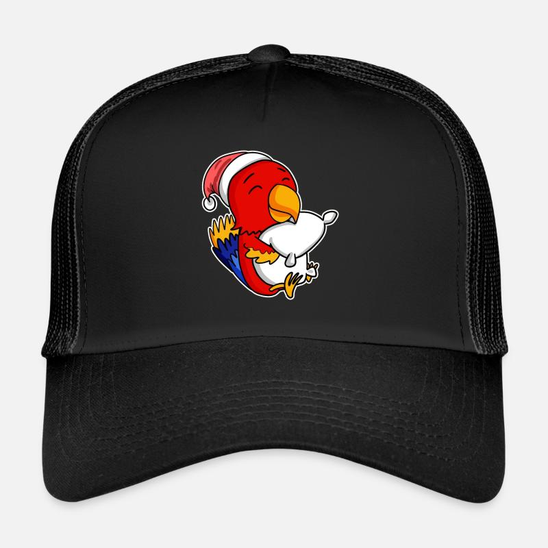 Perroquet Noël Sommeil Sommeil Sommeil Casquette trucker 