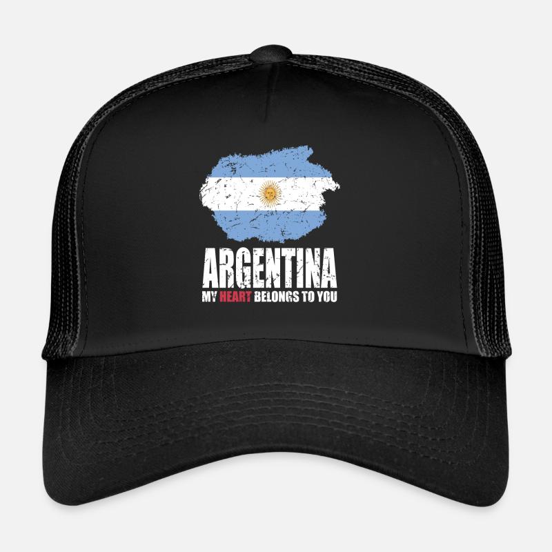Drapeau de l’ARGENTINE Casquette trucker 