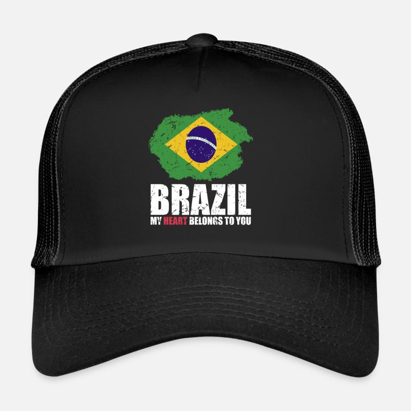 Drapeau du Brésil Casquette trucker 