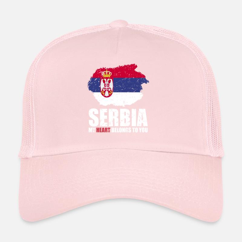 Drapeau de la Serbie Casquette trucker 