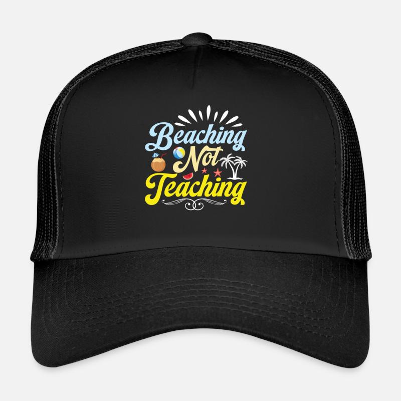 La plage n’enseigne pas - Journée à la plage Casquette trucker 