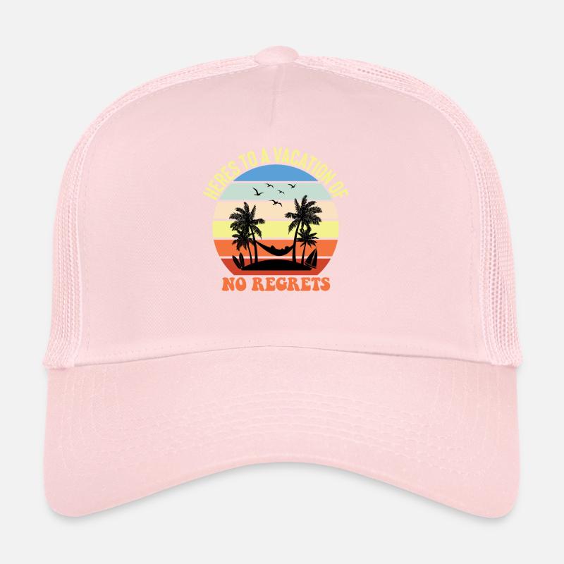 Voici des vacances sans regrets - plage Casquette trucker 