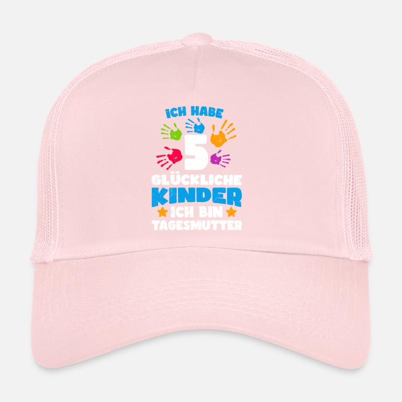 Ich habe 5 glückliche Kinder ich bin Tagesmutter Trucker Cap