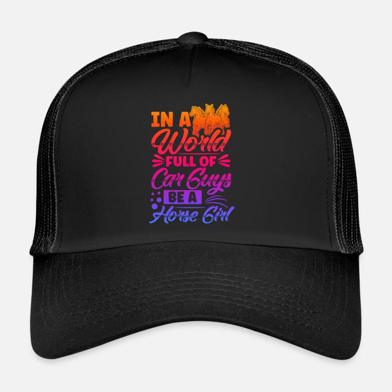 Dictons de cavaliers Chevaux de cavalier Casquette trucker 