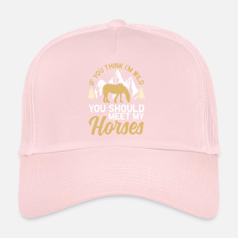 Cavalier Amoureux des chevaux Cavalier Casquette trucker 