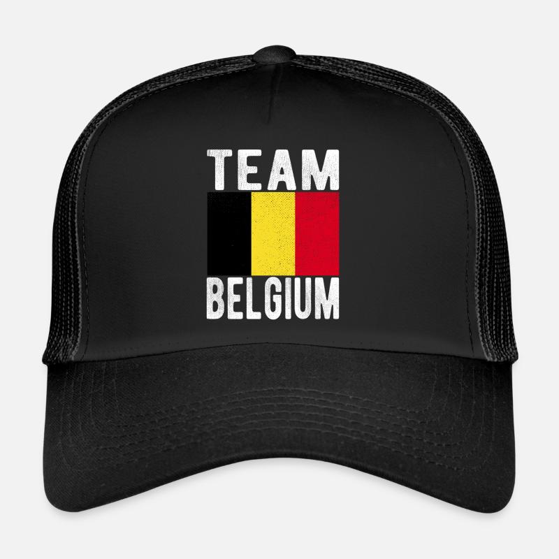 Drapeau de la Belgique Casquette trucker 