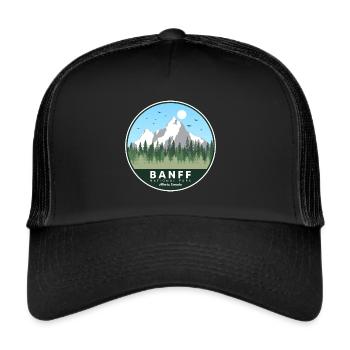 Banff Alberta National Park Canada Souvenir Hiking - Trucker Cap - black/black - Front