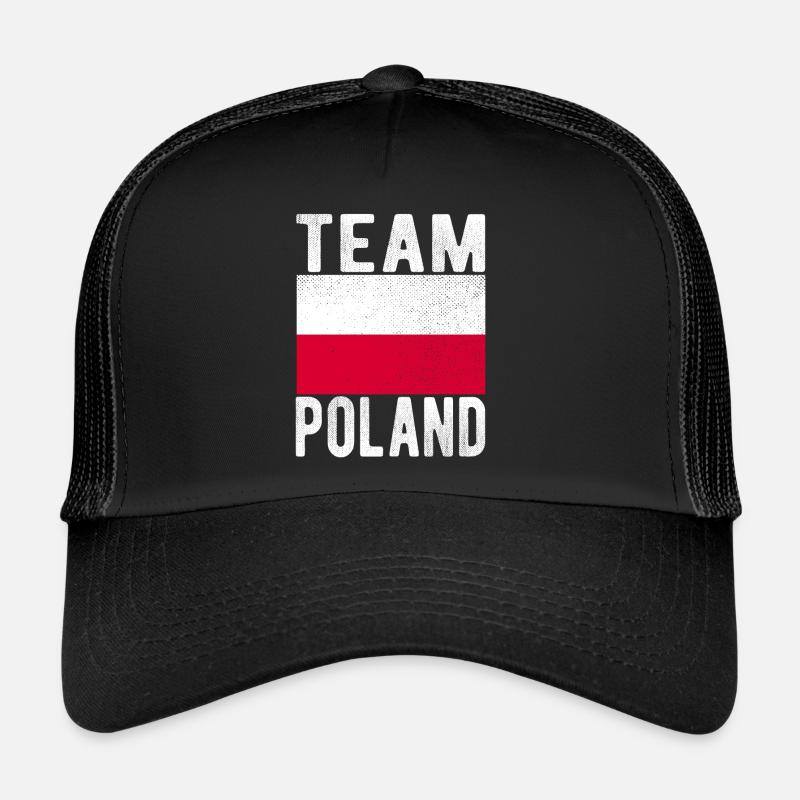 Drapeau de la Pologne Casquette trucker 
