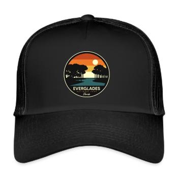 Parc national des Everglades Souvenir Floride Randonnée - Casquette trucker  - noir/noir - Devant