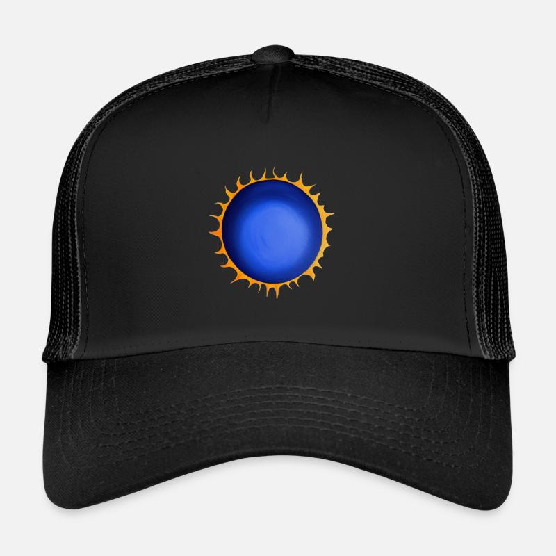 Soleil Eté Aquarelle Nature Plage Ciel 02 Casquette trucker 