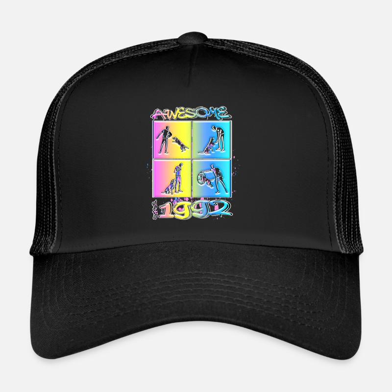 Awesome since 1992. Agility, Hundetraining - Trucker Cap - black/black