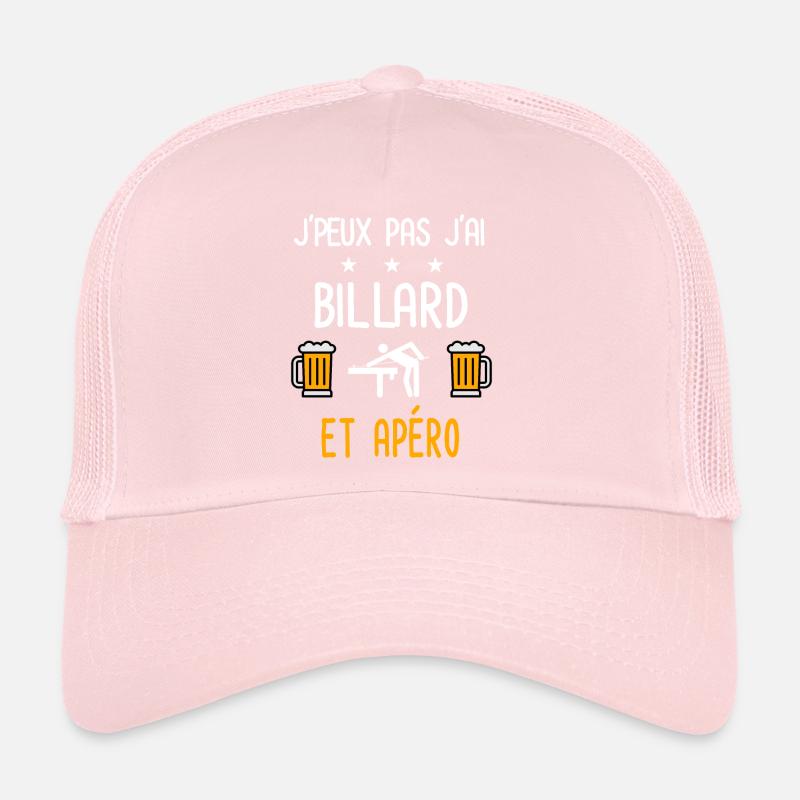je peux pas j'ai billard apéro Casquette trucker 