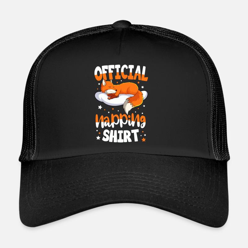 Chemise de couchage Fox - Casquette trucker  - noir/noir