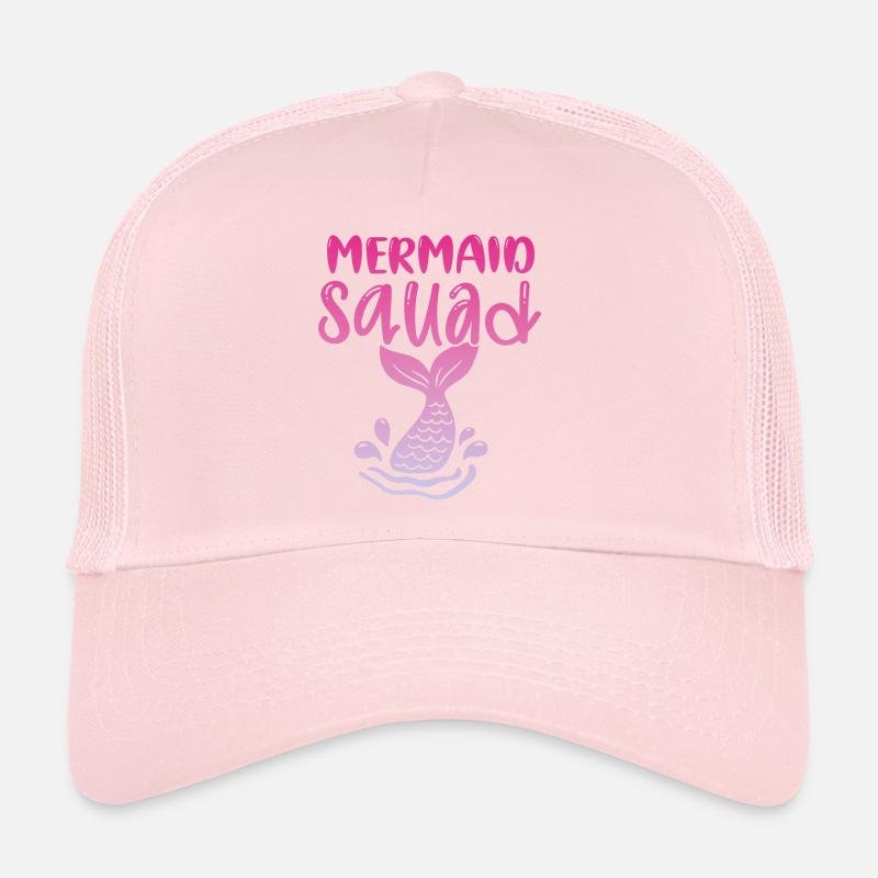 Mermaid Squad Mythical Creature Fin Mermaid Casquette trucker 