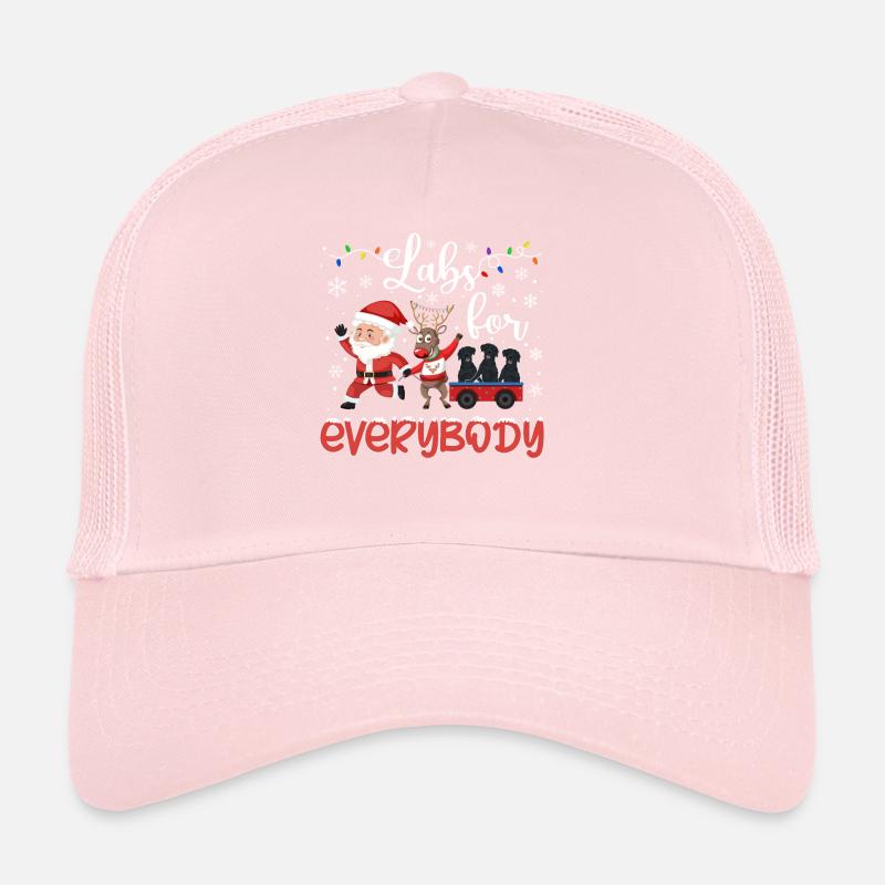 Cadeau de chien d’or de Noël Labrador Casquette trucker 