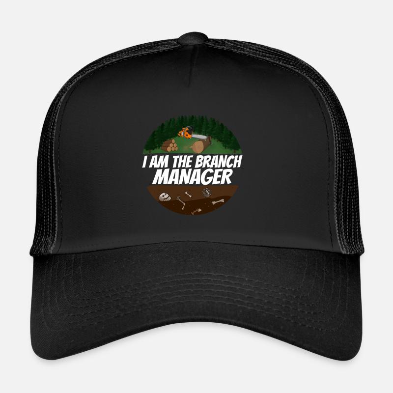 Tronçonneuse Tronçonneuse - Casquette trucker  - noir/noir