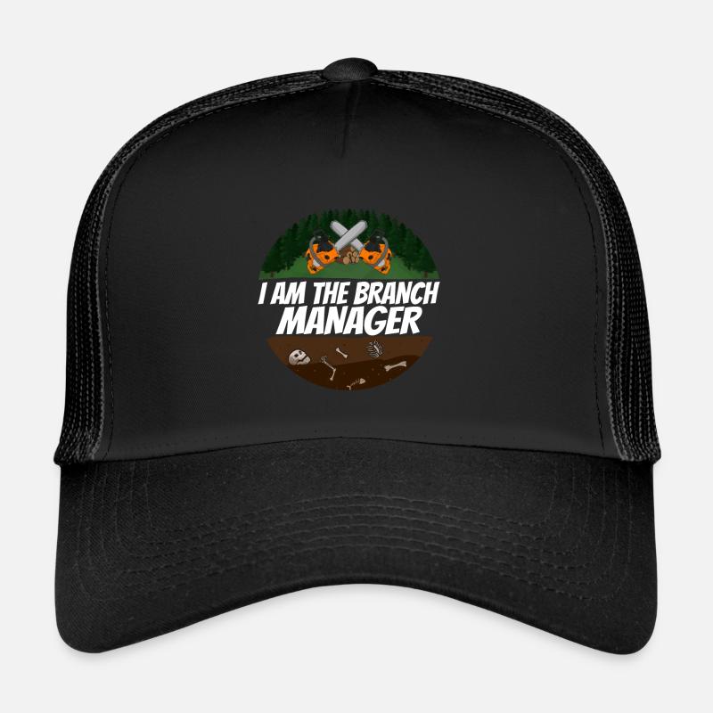 Tronçonneuse Tronçonneuse - Casquette trucker  - noir/noir