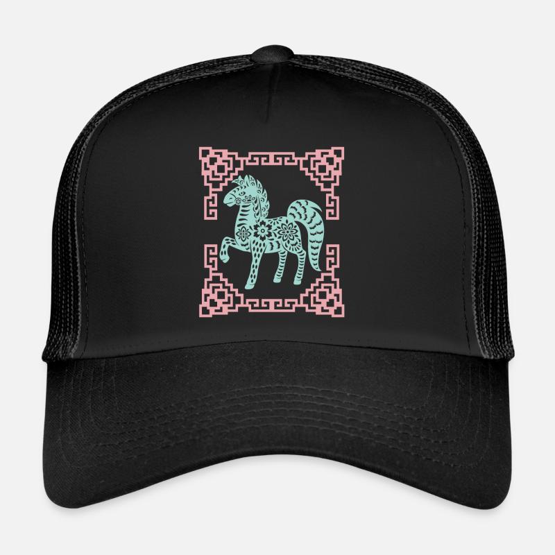 Année du Cheval, horoscope chinois Chine Casquette trucker 