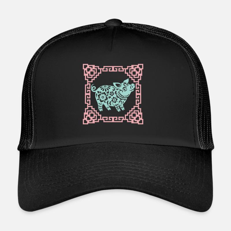 Année du Cochon, horoscope chinois Chine Casquette trucker 