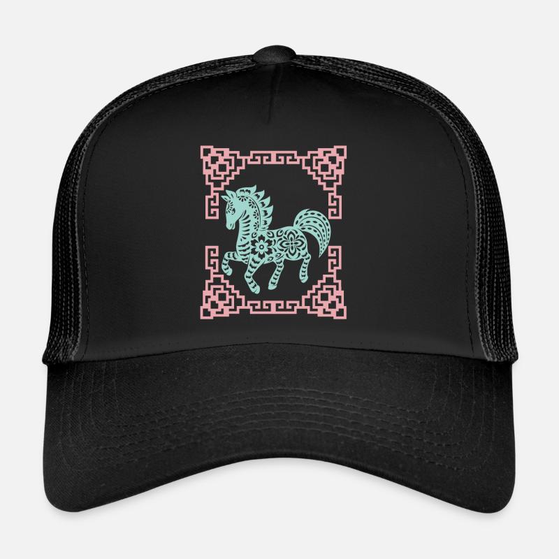 Année du Cheval, horoscope chinois Chine Casquette trucker 