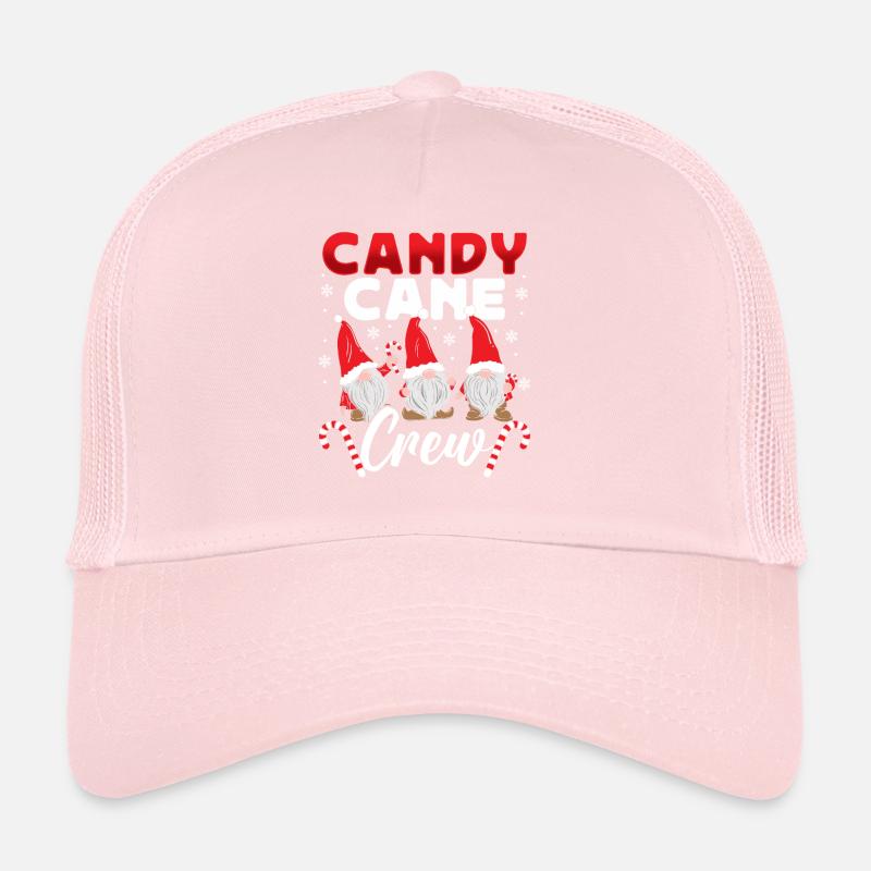 Candy Cane Crew Trucker Cap