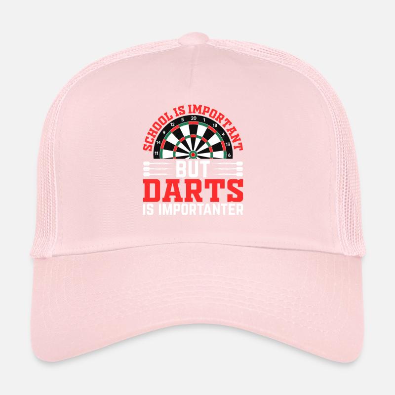 Jouer aux fléchettes - L’école est importante, mais les fléchettes l’est-je Casquette trucker 