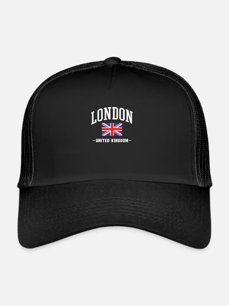 London - Trucker Cap - black/black - Front