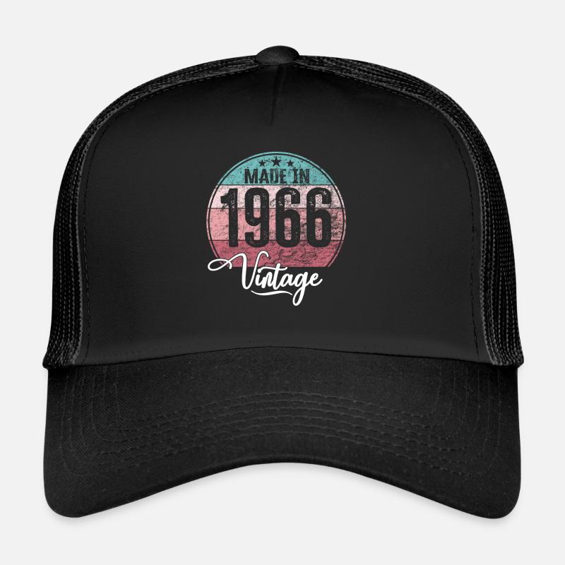 Millésime Fabriqué en 1966 Année de naissance 1966 Anniversaire Casquette trucker 