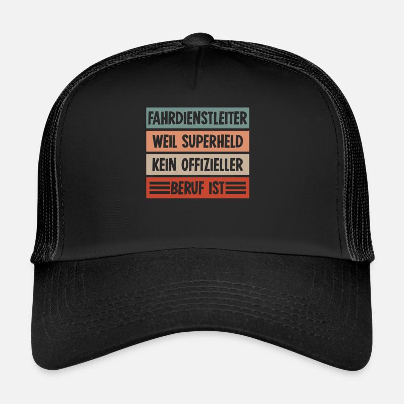 Fahrdienstleiter Superheld Zugführer Trucker Cap