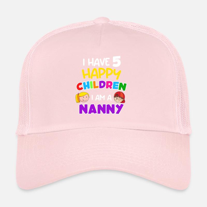 Ich habe 5 glückliche Kinder ich bin Tagesmutter Trucker Cap