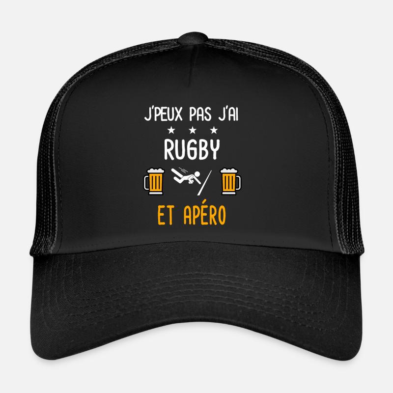 je peux pas j'ai rugby apéro Casquette trucker 