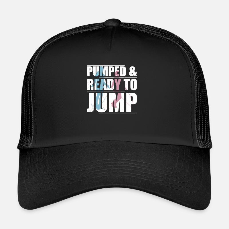 Pumped & Ready To Jump Funny Jump Rope Skipping Trucker Cap