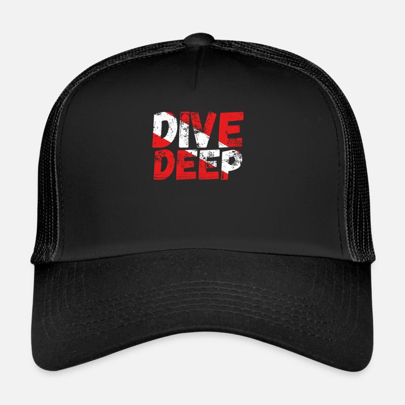 Dive deep A diver Trucker Cap