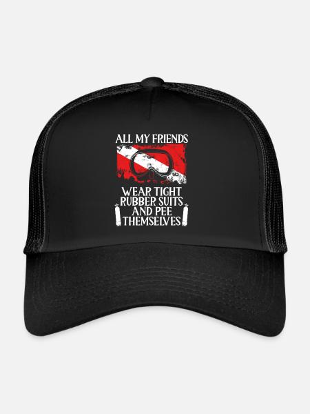 Tous mes amis portent des costumes serrés - Casquette trucker  - noir/noir - Devant
